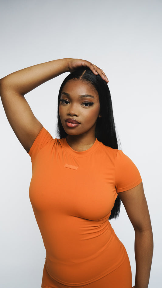 T-SHIRT SCULPT KULTURE ORANGE